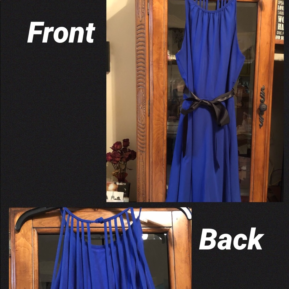 Blue mini dress